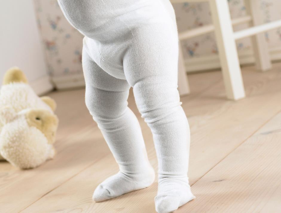 Hvid baby strømpebuks
